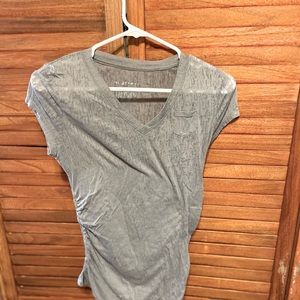 T Shirt cinched at side